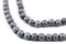 The Bead Chest Silver Round Druzy Agate Beads (6mm): Organic Gemstone Round Spherical Energy Stone Healing Power Crystal for Jewelry Bracelet Mala Necklace Making